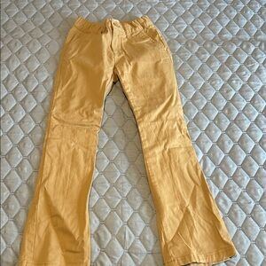 Khaki Straight-Leg Pants